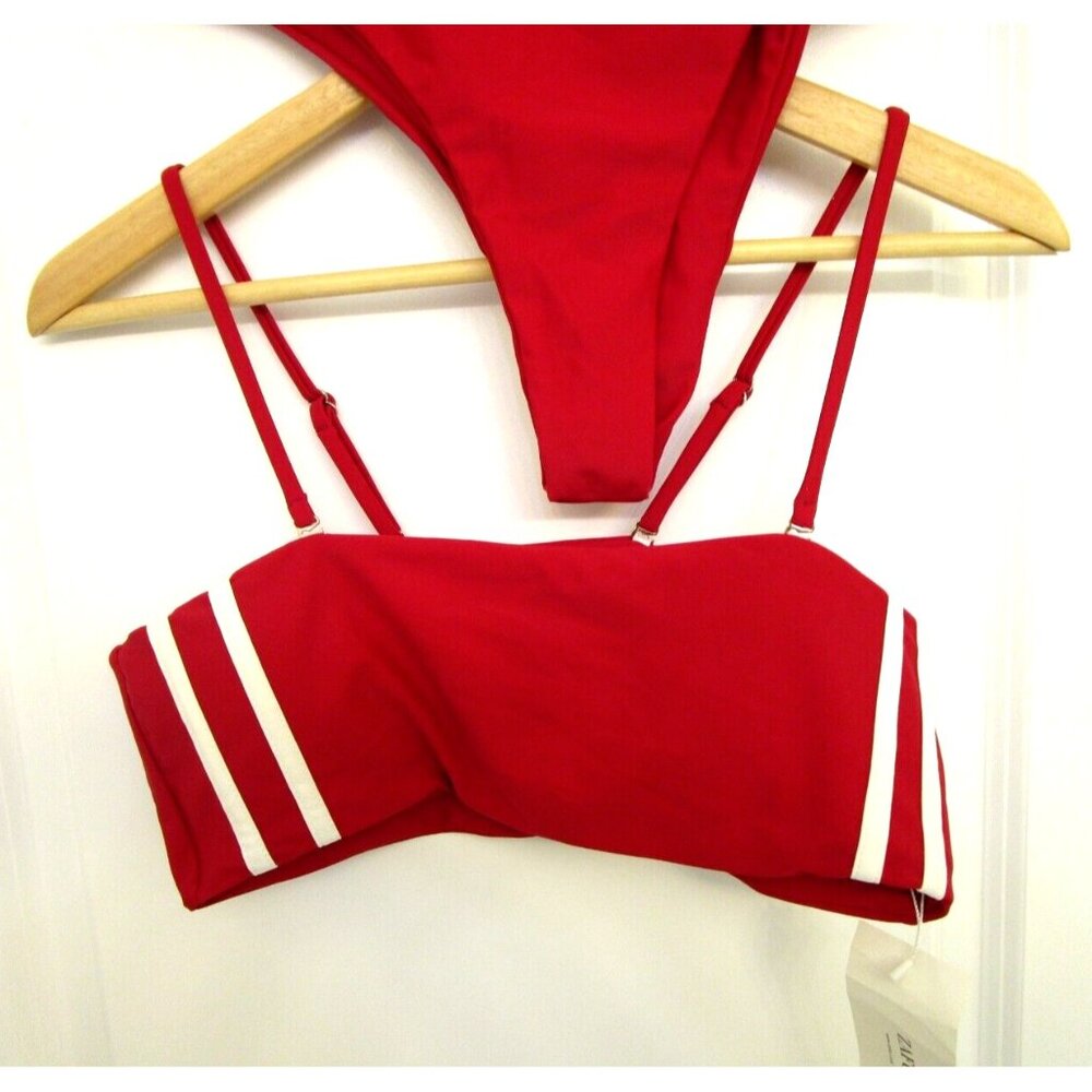 ZAFUL Swim Red Bikini Two Piece Set - Size US 8/Large - Women Swimwear/Suit NWT - Picture 4 of 16